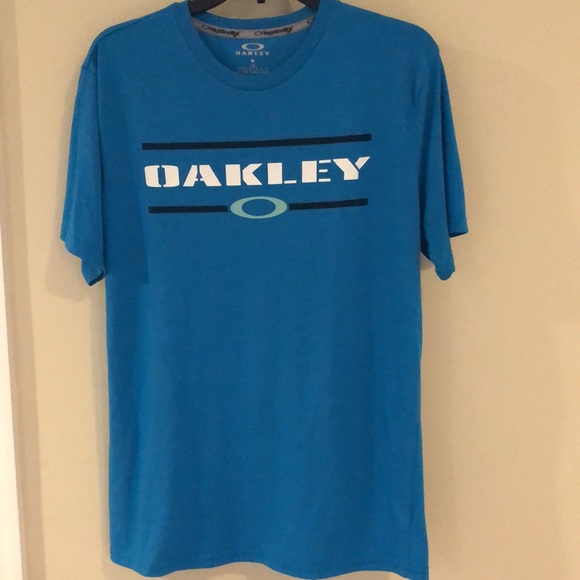 Men’s Oakley large T-shirt teal blue size large - Picture 3 of 5
